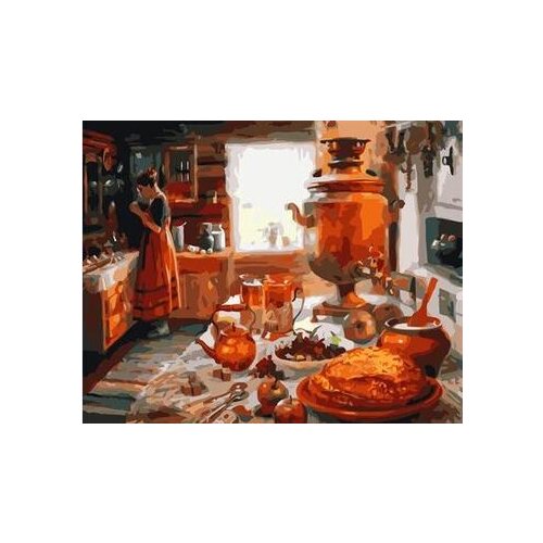 Lovely smell of home tea painting by numbers on canvas home decor hand painted unique DIY gift for living room