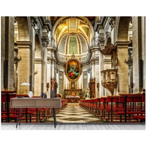 Custom mural 3d photo wallpaper European Christ Church Wedding Hall tv background home decor living room wallpaper for wall 3 d