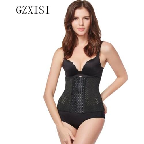 New Womens Slimming Underwear Waist Cincher Corset Body Shaper 6 Hooks Waist Trainer Steel Bone Ladies Postpartum Belts Corsets