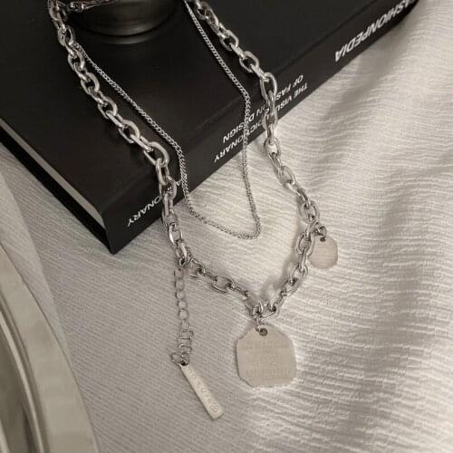 Miuoxion Retro Geometry Brand Necklace Fashion Personality Punk Party Jewelry For Women Feature Nmour Charm Gift All Seasons