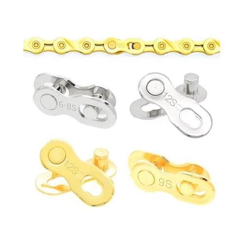 Bicycle Chain Connector Lock Quick Link Road Bike Buckle Joint Magic Buckle Master Cycling Parts Gold 6/7/8/9/10/11/12 Speed