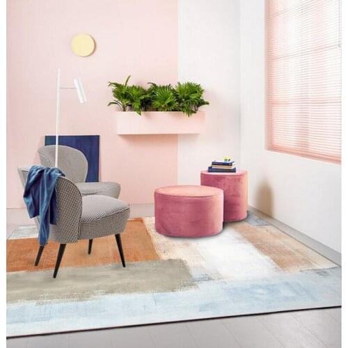 Mordern Abstract Pink Carpet for Living Room Watercolor Painting Home Area Rug Coffee Table Brief Home Bedroom Kids Play Mat