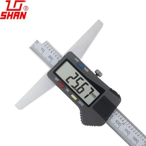 High precision 0-300mm electronic digital depth gauge depth vernier caliper stainless steel calipers metalworking