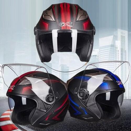 Unisex Stylish Motorcycle Bicycle Face Shield Head Protection Helmet Safety Cap