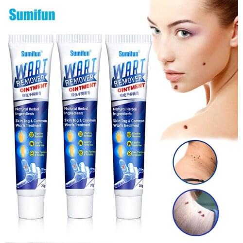 1PC Sumifun 20g Wart Remover Cream Wart Treatment Ointment Skin Tag Remover Herbal Extract Corn Plaster Warts Ointment