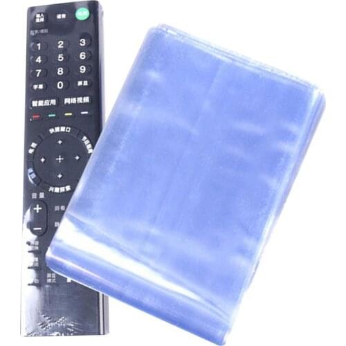 10Pcs-Pack 6/8X25CM Home TV Air Conditioner Remote Control Cover Dustproof Transparent Heat Shrinkable Film Protective Dust Bag