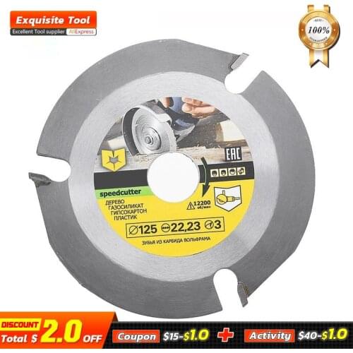 115/125mm 3 Teeth Circular Saw Blade Multitool Disc Carbide Tipped Wood Cutting Machine Electric Grinder Power Tool Accessories