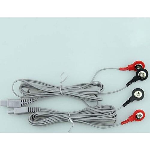 For KWD-808I Pulse Acupuncture Apparatus Accessories 1.5m Buckle Wire Button Cable