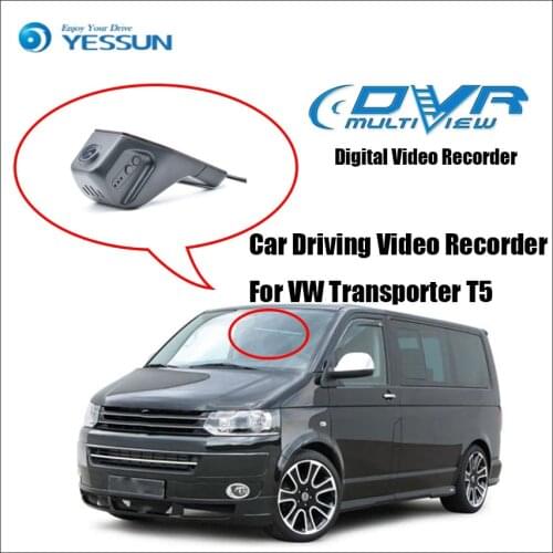 YESSUN Car DVR Driving Video Recorder For VW Transporter T5 - Front Dash Camera HD 1080P Not Rear Back Camera