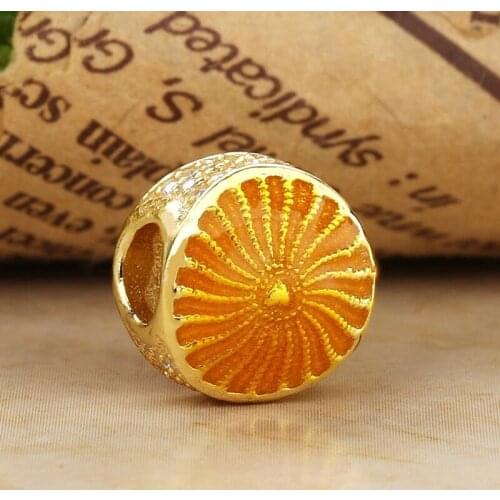 Free Shipping Authentic 925 Sterling Silver Shine Rays Sunshine Charms Fit Original Bracelet For Women DIY Jewelry S925 Beads