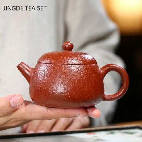 Yixing Handmade Tea Pots Purple Clay Teapot Kettle Authentic Raw Ore Teaware Tie Guanyin Chinese Tea Ceremony Gifts 230ml