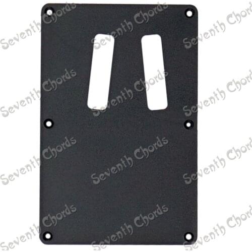 Black Plastic 2 Trough Guitar Pickguard Cavity Cover Cover Back Plate Wiring BackPlate for Guitar Bass guitar accessories