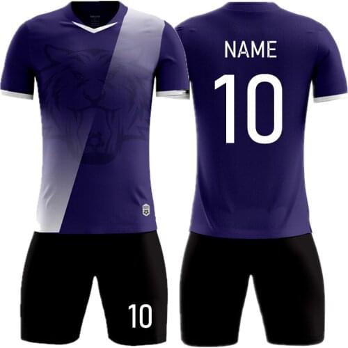 Kids Adult Soccer Jersey Set Short Sleeve Training Suit Men Women Print Football Uniforms Sports Shirt Shorts Boys Girls Kit