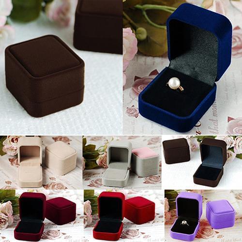 Hot Velvet Necklace Ring Earring Jewelry Box Display Storage Organizer Box Case Christmas gifts каробка для кольца