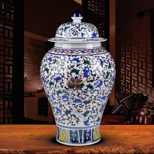 Jingdezhen ceramic ginger jar Antique Porcelain chinese blue and white porcelain jars