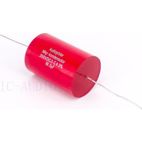 1PC Audiophiler Mkp Capacitor 68uf 250V HIFI Fever Electrodeless Capacitor Audio Capacito Coupling Frequency Dividing 68uf