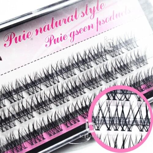 ICYCHEER Makeup Eyalashes Cosmetics Individual False Eye Lashes Tray 0.10 C Black Silk Eyelashes Extension
