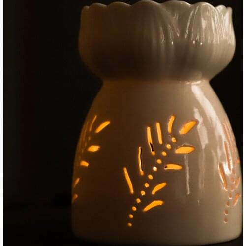 Aromatherapy Essential Oil Lamp Romantic Bedroom Candle Household Ceramic Incense Burner Essential Oil Sandalwood Incense Burner