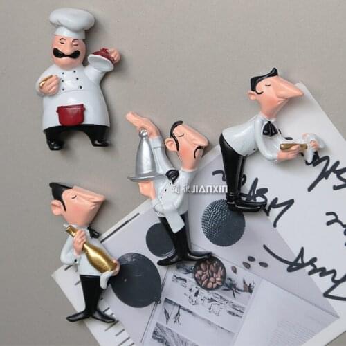 Germany Western restaurant chef waiter refrigerator stickers magnetic stickers kitchen refrigerator menu stickers