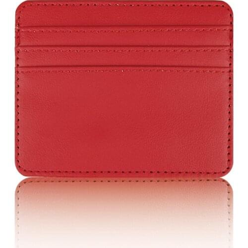 New PU Leather Credit Card Holder Women ID Card Holder Men Mini Business Slim Card Holder Business Card Holder Holiday Gift