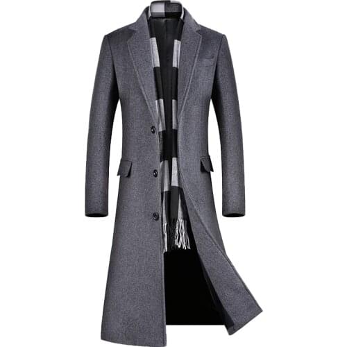 Coats for Men,A Long Jacket Below The Knee,Mens Overcoat,Wool content 51%,Men Coats,Wool Coat Men, Winter Coat Men