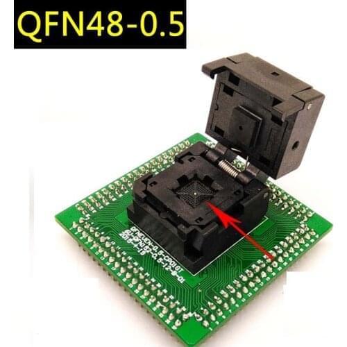 QFN48-0.5 chip burner IC test stand programming base flip shrapnel