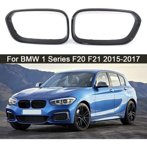 1 Pair Gloss Black Car Front Bumper Kidney Grille Frame Replacement For BMW 1 Series F20 F21 LCI 118i 120i 125i 135i 2015-2017
