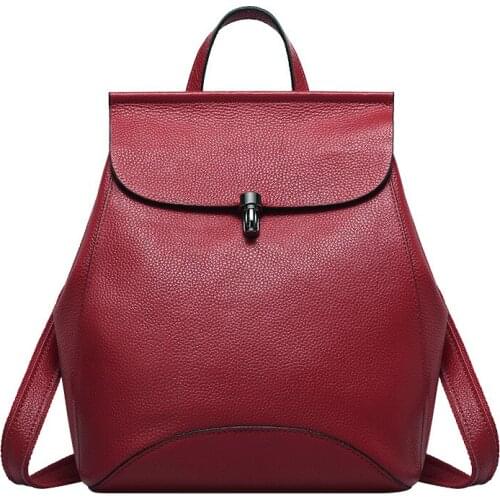 2021 Quality New Classic Women Backpack Genuine Bags Leather Womens Backpack Shoulder Bags For Multifunction Temperament Travel