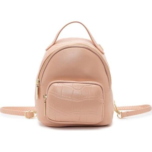 Backpack Ladies Backpack New Trendy Korean Summer Crocodile Pattern Fashion College Style Casual School Bag