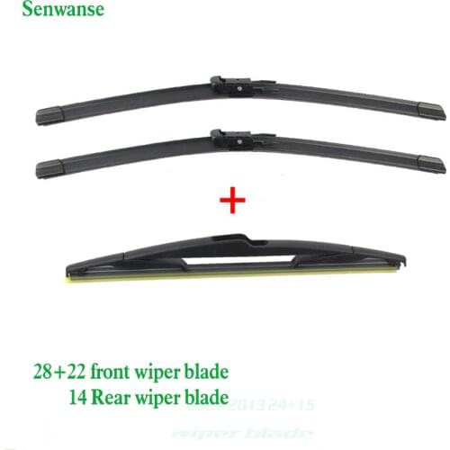 Senwanse Front and rear Wiper Blades For Vauxhall / Opel Zafira B 2005-2011 Windshield Windscreen wiper 28"+22"+14"