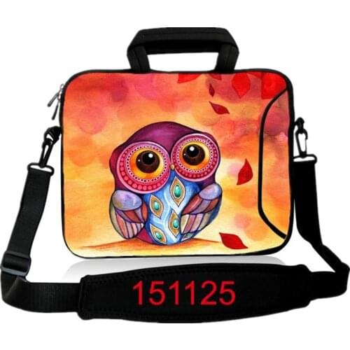 10 12 13.3 14.4 15.6 17 Inch Owl Laptop Bag Notebook Shoulder Bag Protective Case Pouch Cover For Macbook Air Pro Dell Asus