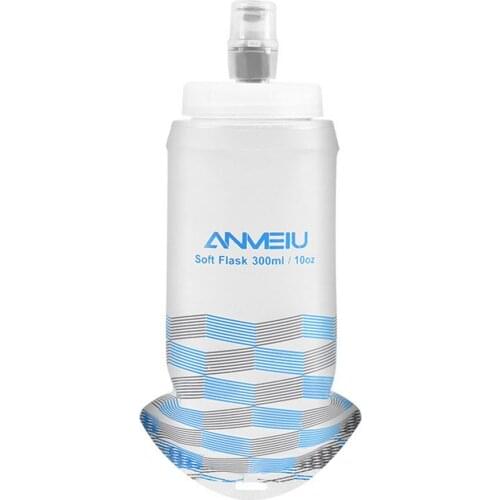 300ML Water Bottles TPU Soft Food-grade Flasks Collapsible Running Flasks For Hydration Pack Backpack Hiking Cycling