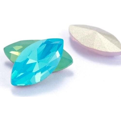 XiChuan5x10mm Navette Opal Series Shining Loose Rhinestones Pointback Strass Crystal Glue on Nails Fancy Stones Rhinestone DIY