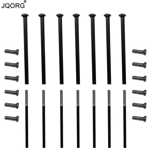 24 Pieces A Lot 14 K 304 Stainless Steel Material Mountain Bike Spokes Diameter 2.0 mm Straight Pull Black Color Bicycle Spokes