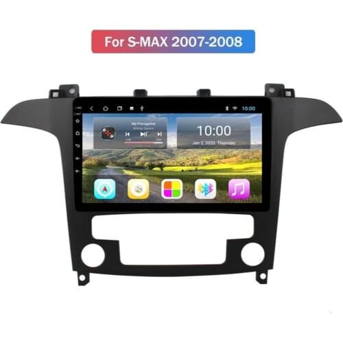 Android 10.0 System Quard Core 2G+32G WIFI HD 1024*600 Car GPS Nagavition For FORD S-MAX 2007-2008 Car Radio Stereo BT Head Unit