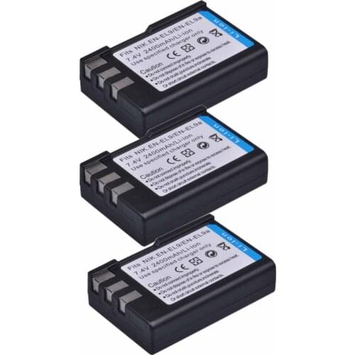 2400mAh EN-EL9 EN-EL9a ENEL9 ENEL9a EN EL9 Battery for Nikon D40 D40X D60 D3000 D5000 Digital Camera