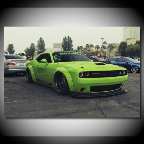 Dodges Challenger Widebody Tuning Vehicle Wall Decor Posters Canvas Printed Art Home Living Room Decorations Paintings