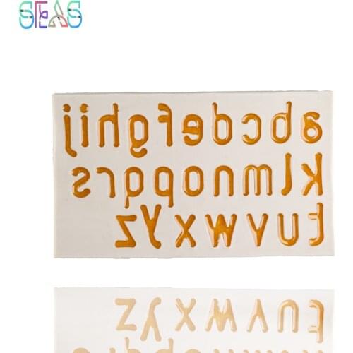 Childrens Learn To Read ​DIY Mold Cake Shape Letter Silicone Molds Pastry Silicone Molds Chocolate Cake Molds Bakery Accessorie
