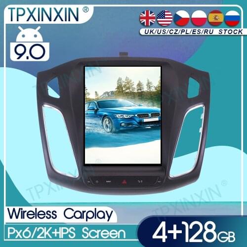 For Ford Focus 2012 2013 2014 2015 - 2018 Android 9 Carplay Radio Player Car GPS Navigation Head Unit Car stereo BT WIFI