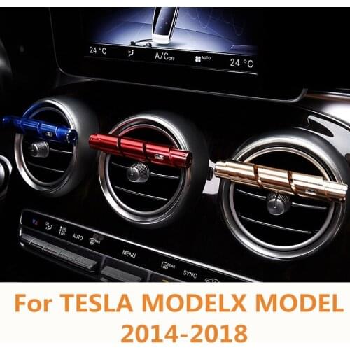 For TESLA MODELX MODEL X 2014-18 car air freshener solid seasoning car direct perfume clip sniffing stick aromatherapy diffusion
