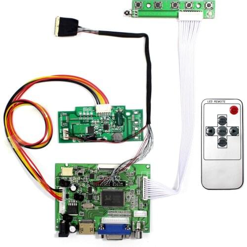 HD MI VGA 2AV LCD Controller Board For 15.4" LP154WP3 LTN154BT08 N154C6-L06 LCD Screen