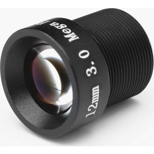 X2pcs HD 1/2.5" 3mp 12mm 30 Degrees Angle IR Board CCTV Lens M12 MTV for Security IP Camera