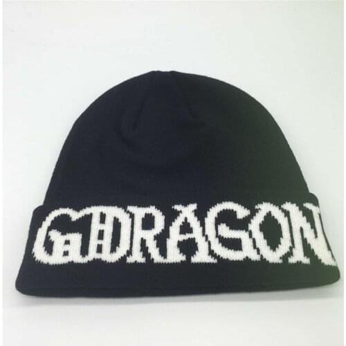 KPOP G-Dragon Wool Cap Skullies Beanies Cap PEACEMINUSONE Unisex Accessories wj227