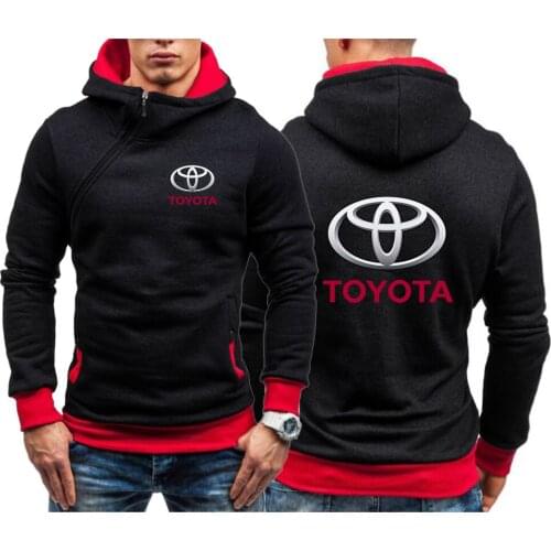 2021 Spring Autumn Toyota Jackets Mens Hoodies Hip Hop Zipper Slim Fit Hooded Sweatshirts Male Coats Casual Cotton print Tops