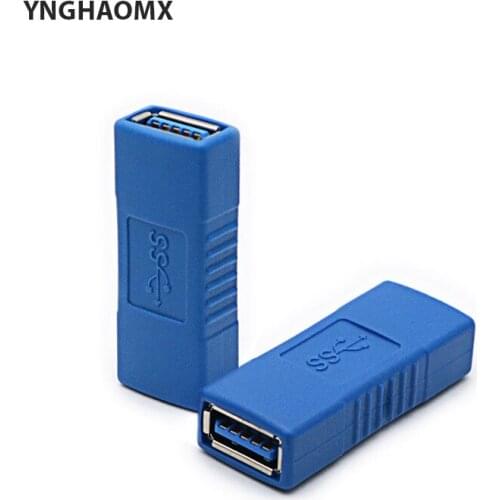 200pcs/Lot NEW USB 3.0 Adapter Connector Type A Female to Female Coupler Change Connector Durable for PC Laptop Computer