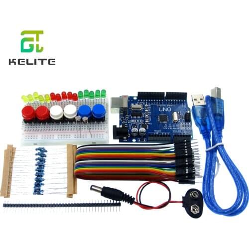 New Starter Kit UNO R3 mini Breadboard LED jumper wire button compatile