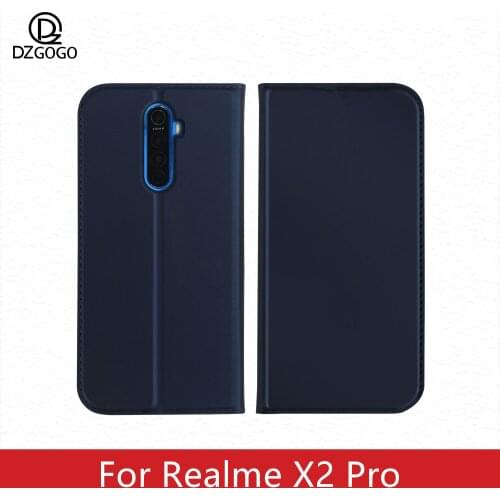 Realme X2 Pro Case DZgogo iSkin Series Magnet Leather Flip Book Phone Case For Realme X2Pro RMX1931 Wallet Cover Coque Phone Bag