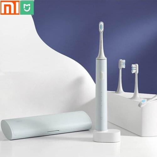 Original xiaomi mijia electric toothbrush/add 4 replacement head/travel storage box/adult oral clean toothbrush/safe brushing
