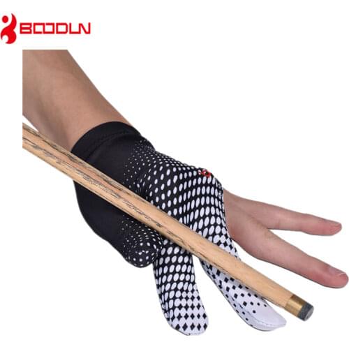 1 PCS Men Women Billiard Gloves Fit Both Left and Right Hand Three-fingered Pool Gloves Snooker Glove Billiard Accessories