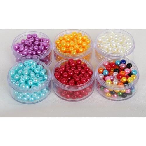 Pick 15 color 8mm ABS Imitation Pearl beads Round Plastic Beads 150pcs/lot for Necklace and Bracelet DIY Making